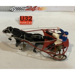 SLOT CAR CIRCUIT 24 TIERCE24 SULKY AZUL CABALLO NEGRO