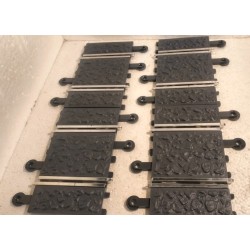 7404 SCALEXTRIC SCX TRAMO RECTA  87 mm TT RAID 4 UNIDADES NUEVAS PRIMERA SERIE *