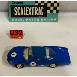 SLOT CAR SCX TRIANG SCALEXTRIC C-1 ALPINE RENAULT -7 AZUL
