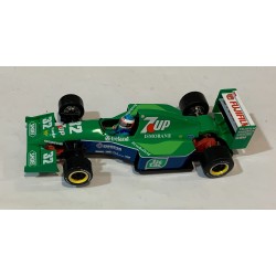 SLOT CAR SCALEAUTO SC-6340 JORDAN FORD 191 -32 F1  1991 SEVEN UP  M.SCHUMACHER