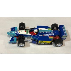 SLOT CAR SCALEAUTO SC-6306 BENETTON RENAULT B195 -2 F1  1995 JOHNNY HERBERT