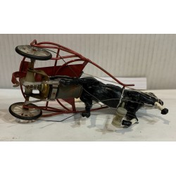 SLOT CAR CIRCUIT 24 TIERCE24 SULKY AZUL CABALLO NEGRO