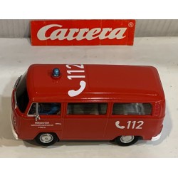 SLOT CAR CARRERA EVOLUTION 27837 VOLKSWAGEN VW BUS T2B FEUERWEHR