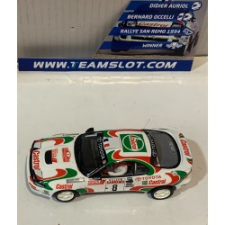 SLOT CAR TEAM SLOT 11709 TOYOTA CELICA GT FOUR ST-185 -8 RALLY SAN REMO 1994