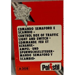 SLOT CAR POLISTIL CHAMPION 175  A208 MANDO SEMAFORO Y SCAMBIO