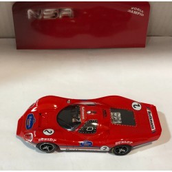 SLOT CAR NSR 0380SW FORD P68 -2 ROTHMANS ALAN MANN RED