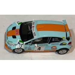 SLOT CAR SCALEAUTO SC-6237R PEUGEOT 208 T16 -74 RALLY ARTIC 2016 GULF SALO