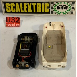 SLOT CAR SCX SCALEXTRIC EXIN TC600  SEAT 600 BLANCO CHASIS NEGRO RACE TUNED