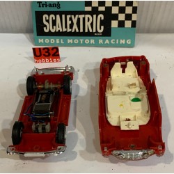 SLOT CAR TRIANG SCALEXTRIC C68 ASTON MARTIN DB4 GT -3 ROJO OSCURO