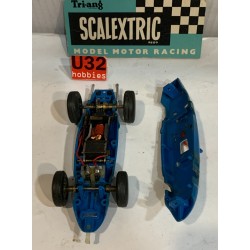 SLOT CAR SCX TRIANG SCALEXTRIC  MM/C62 FERRARI 156 -34 F1 AZUL MADE IN FRANCE