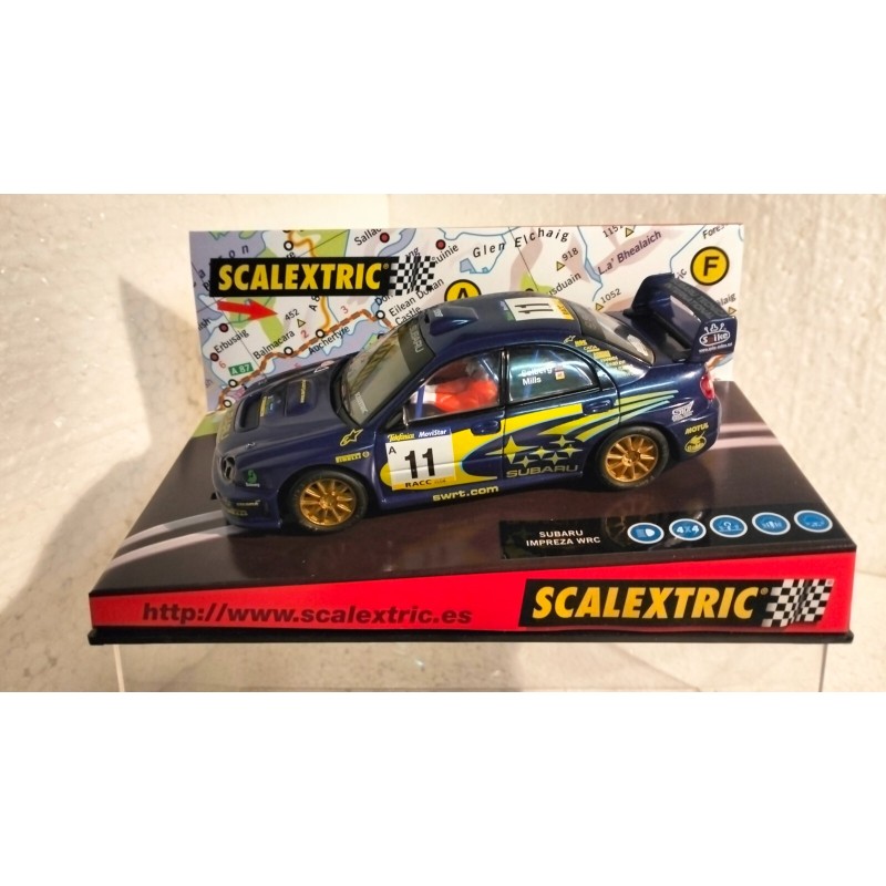 qq SCX 6099 SCALEXTRIC SUBARU IMPREZA WRC R COSTA BRAVA 02 -11 SOLBERG *