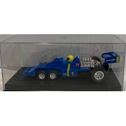 THE SLOT AFFAIR SCALEXTRIC EXIN FORD TYRRELL P34 6 RUEDAS F1 -1 AZUL  SCHECKTER