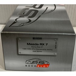 SLOT CAR REVOSLOT RS-0281 MAZDA RX-7 -7 IMSA GTU 1980 CHAMP. WINNING W.BOHREN