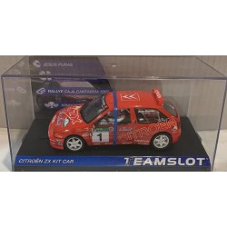 SLOT CAR TEAM SLOT 13302 CITROEN ZX KIT CAR -1 RALLYE CAJA CANTABRIA 1997 PURAS