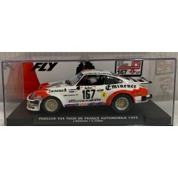 SLOT CAR FLY A2092 PORSCHE 934 -167 TOUR DE FRANCE AUTOMOBILE 1977 J.ALMERAS