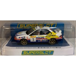 SLOT CAR SCX SUPERSLOT H4507 SUBARU IMPREZA WRX -1 1997 ERC CHAMP. SCALEXTRIC UK