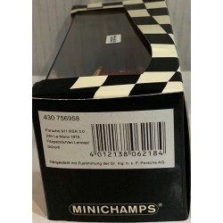 MINICHAMPS 756958 1/43 PORSCHE 911 RSR 3.0 24H.LE MANS 1975 FITZPATRICK-V.LENNEP