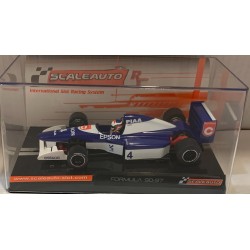 SLOT CAR SCALEAUTO SC-6267 TYRRELL FORD 019 -4 F1 1990 EPSON JEAN ALESI
