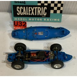 SLOT CAR SCX TRIANG SCALEXTRIC  MM/C62 FERRARI 156 -34 F1 AZUL MADE IN FRANCE
