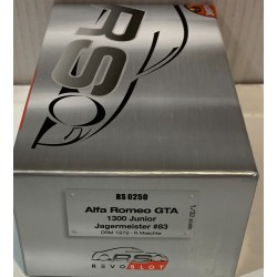 SLOT CAR REVOSLOT RS-0250 ALFA ROMEO GTA 1300 JUNIOR -83 JAGERMEISTER DRM 1972