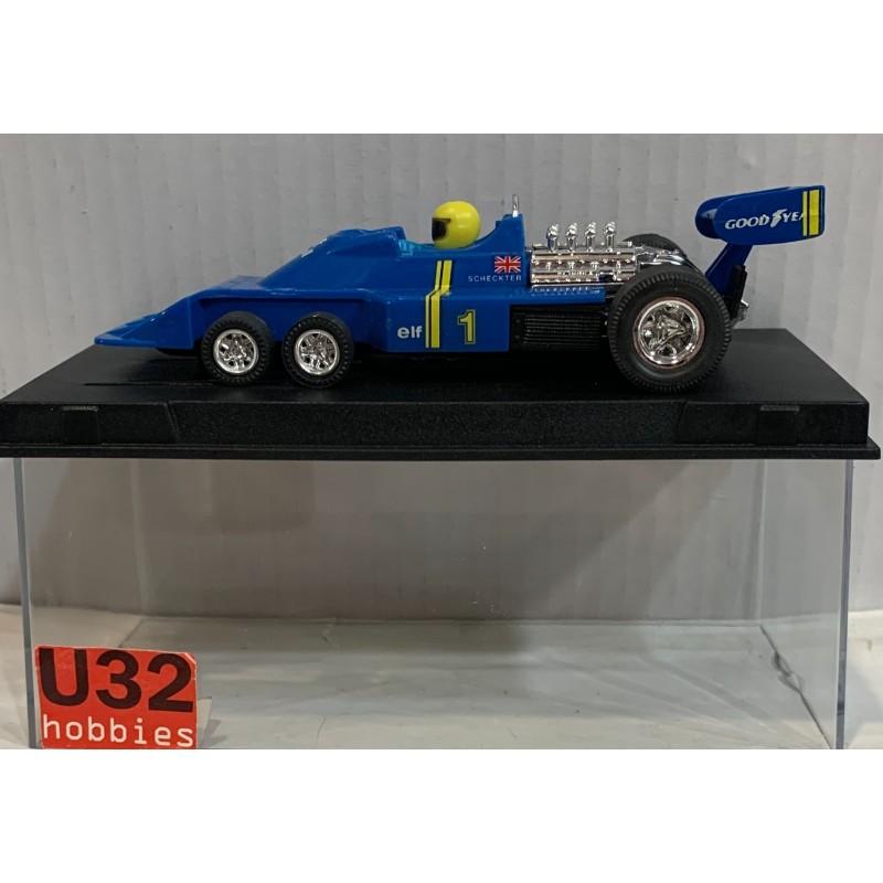 THE SLOT AFFAIR SCALEXTRIC EXIN FORD TYRRELL P34 6 RUEDAS F1 -1 AZUL  SCHECKTER