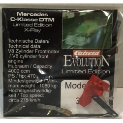 CARRERA EVOLUTION  27106 SLOT CAR MERCEDES C-KLASSE AMG DTM -X-RAY  LTED.ED. MB