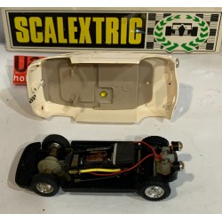 SLOT CAR SCX SCALEXTRIC EXIN TC600  SEAT 600 BLANCO CHASIS NEGRO RACE TUNED