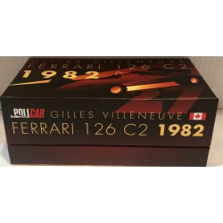 SLOT CAR POLICAR PCW01 FERRARI 126 C2 -27 F1 GP ZOLDER 1982 GILLES VILLENEUVE
