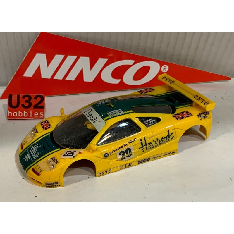 NINCO CARROCERIA  McLAREN F1 GTR  -29   HARRODS   WALLACE-GROUILLARD-BELL D.