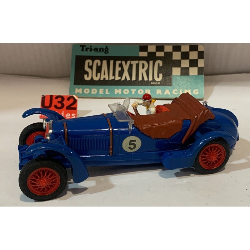 SLOT CAR SCX TRIANG SCALEXTRIC C-65 ALFA ROMEO 8C -5 AZUL OSCURO