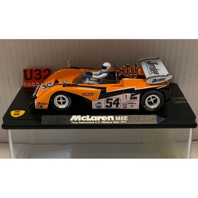 SLOT CAR VANQUISH CA61 McLAREN FORD M8E -54 6H.WATKINS GLEN 1971 TONY ADAMOWICZ