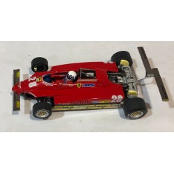 SLOT CAR POLICAR CAR09A FERRARI 126 C2 -28 F1 LONG BEACH GP 1982 DIDIER PIRONI