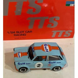 SLOT CAR TTS 046  1/24 AUTOBIANCHI A112 ABARTH -2 GULF TRACCION DELANTERA