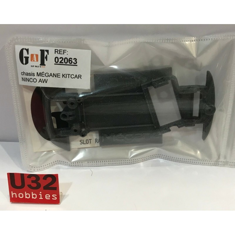 G A F  02063 CHASIS 3D RENAULT MEGANE KIT CAR ANGLEWINDER NINCO