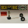 SCALEXTRIC EXIN EJE DELANTERO Y TRASERO COMPLETO FORD FIESTA Y RENAULT 5 COPA